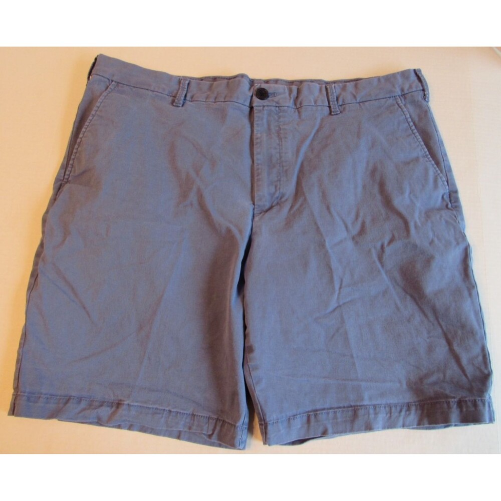 Izod Saltwater Stretch Comfort Flat Front Casual Chino Mens Shorts Size 40